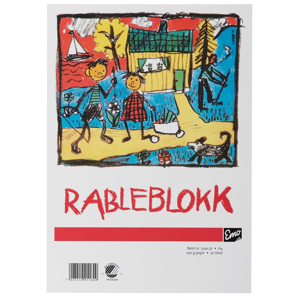 Rableblokk emo a4 100g 50 blad