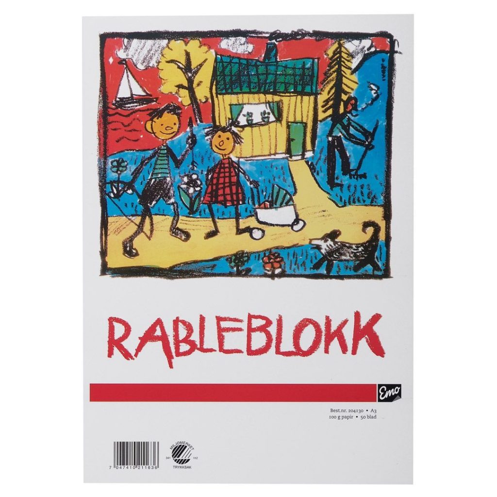 Rableblokk emo a3 100g 50 blad