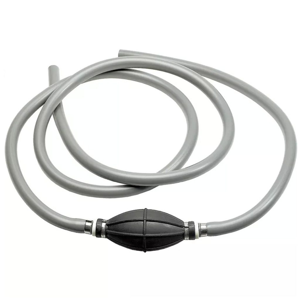 Bensinslange gummi med pumpe 2m