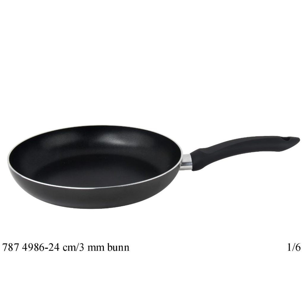 Stekepanne 24 cm 3mm aluminium