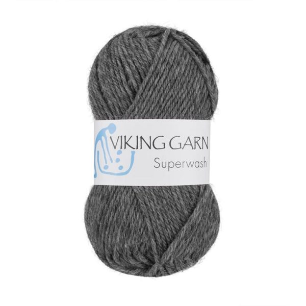 Viking Superwash, farge 115 Mørk Grå