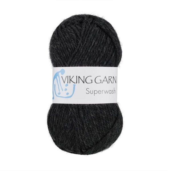 Viking Superwash, farge 117 Koksgrå