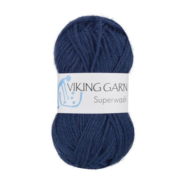 Viking Superwash, farge 127 Mørk Jeansblå