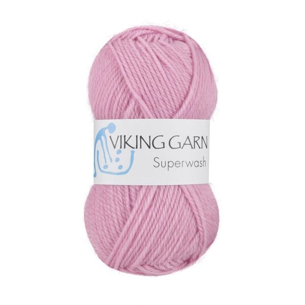Viking Superwash, farge 165 Lys Rosa