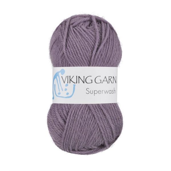 Viking Superwash, farge 168 Mørk Lilla