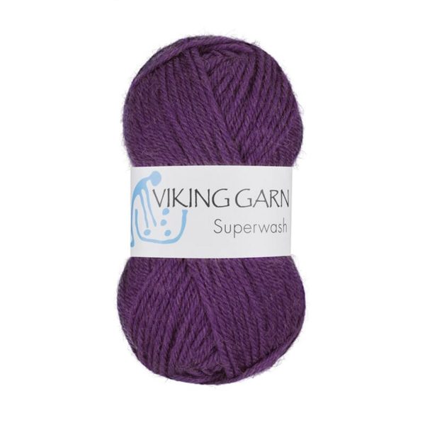 Viking Superwash, farge 178 Mørk Syrin