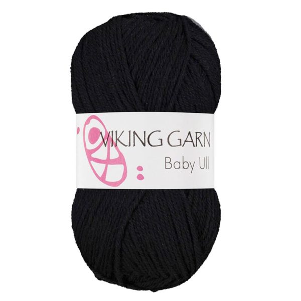 Viking Baby Ull, farge 303 Sort