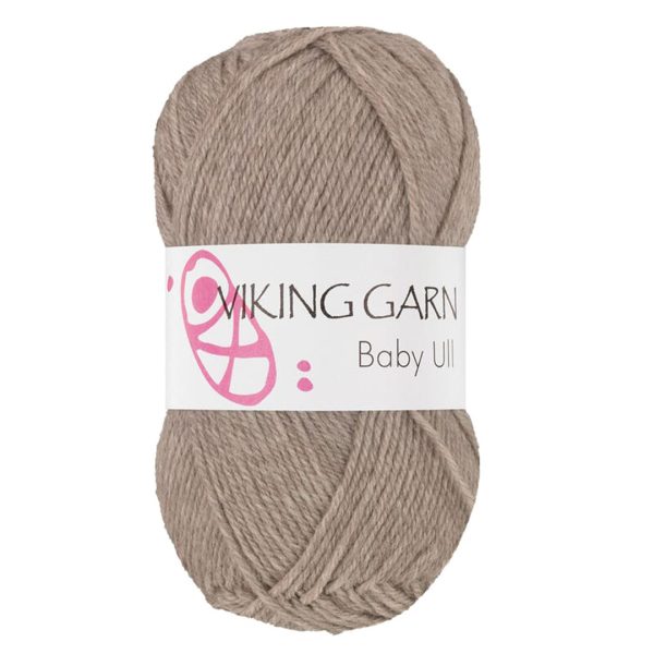 Viking Baby Ull, farge 309 Lys Brun