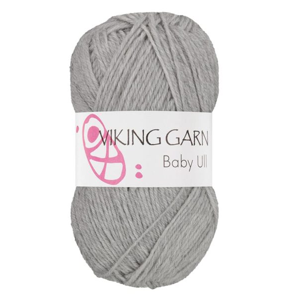 Viking Baby Ull, farge 313 Lys Grå