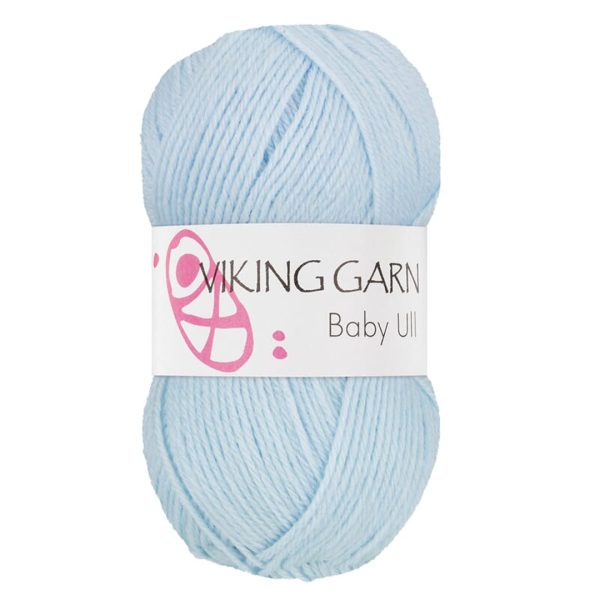 Viking Baby Ull, farge 320 Mellomblå