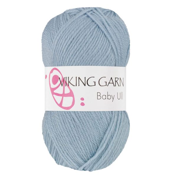 Viking Baby Ull, farge 322 Gråblå