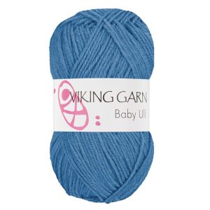 Garn viking baby ull 323 blå