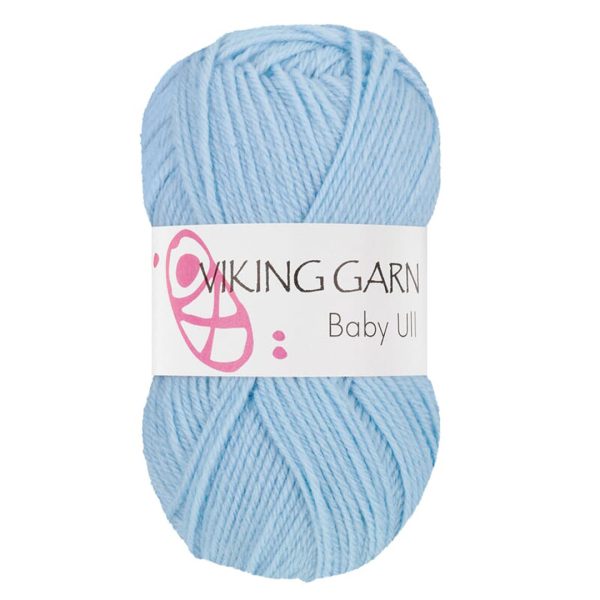 Viking Baby Ull, farge 324 Lys Blå