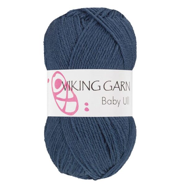 Viking Baby Ull, farge 325 Jeansblå