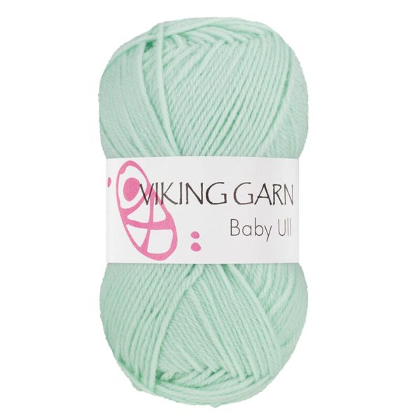 Viking Baby Ull, farge 327 Mintgrønn