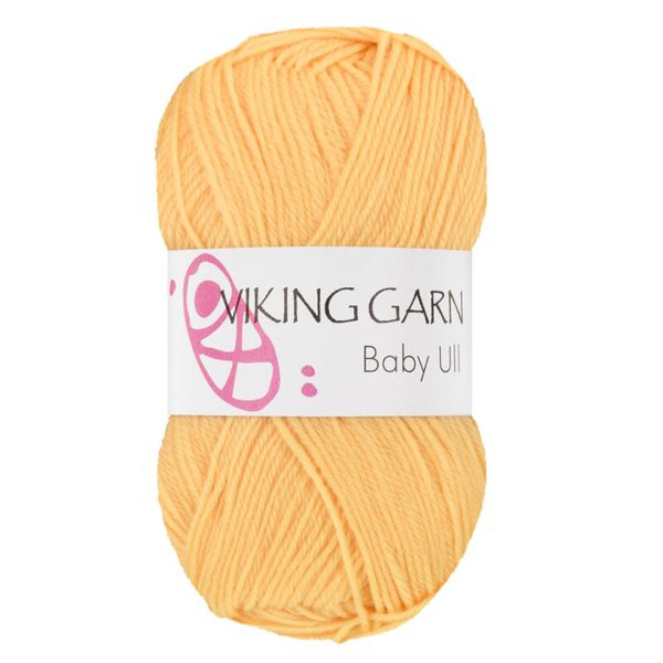 Viking Baby Ull, farge 343 Gul