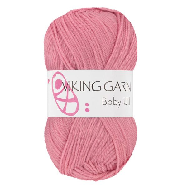 Viking Baby Ull, farge 363 Rosa