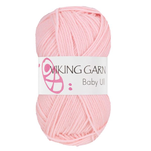Viking Baby Ull, farge 364 Lys Rosa