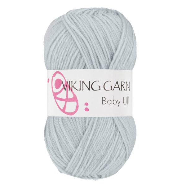 Viking Baby Ull, farge 367 Lys Gråblå