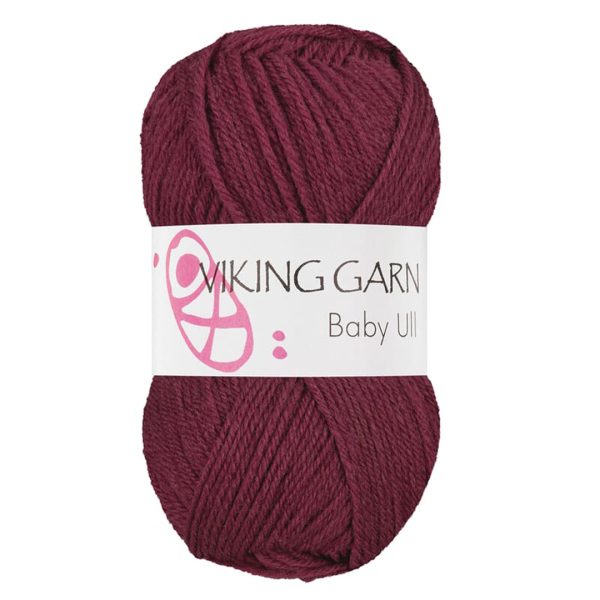 Viking Baby Ull, farge 372 Burgunder