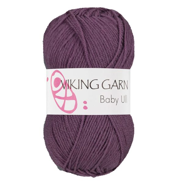 Viking Baby Ull, farge 378 Lilla