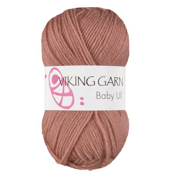 Viking Baby Ull, farge 383 Lakserosa