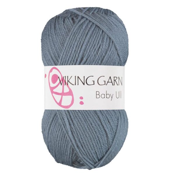 Viking Baby Ull, farge 393 Dueblå
