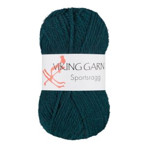 Garn viking sportsragg 534 mørk sjøgrønn