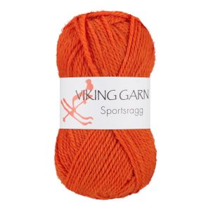 Garn viking sportsragg 551 oransje