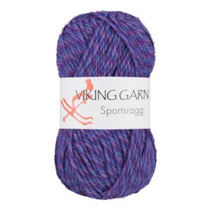 Garn viking sportsragg 589 blå/lilla