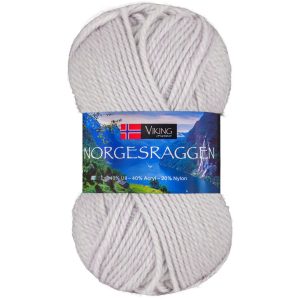Garn viking norgesraggen 812 perlegrå 81