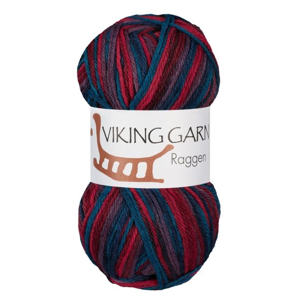 Viking Raggen, farge 754 Multi Rød Blå