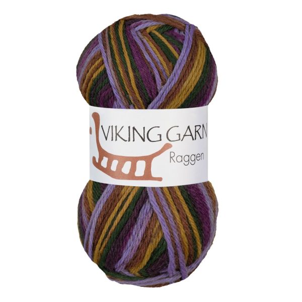 Viking Raggen, farge 767 Multi Lilla Grønn