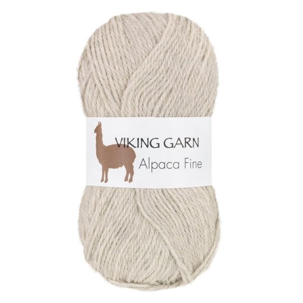 Viking Alpaca Fine, farge 612 Perle Grå