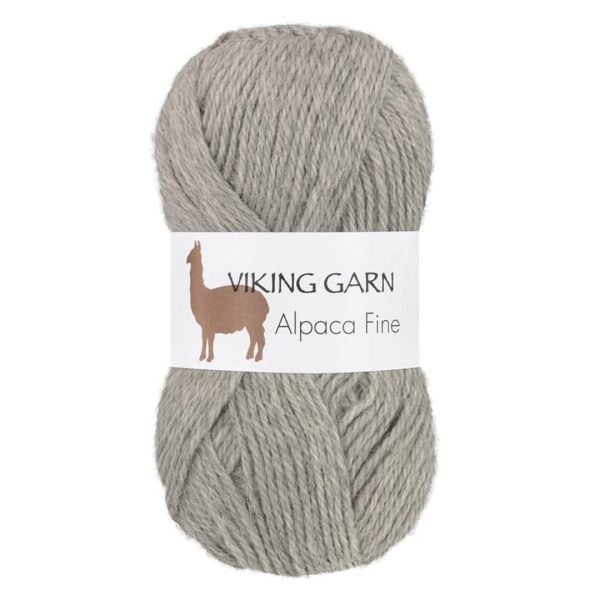 Viking Alpaca Fine, farge 613 Lys Grå