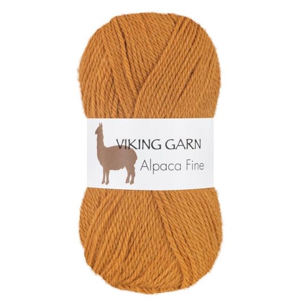 Viking Alpaca Fine, farge 618 Okergul