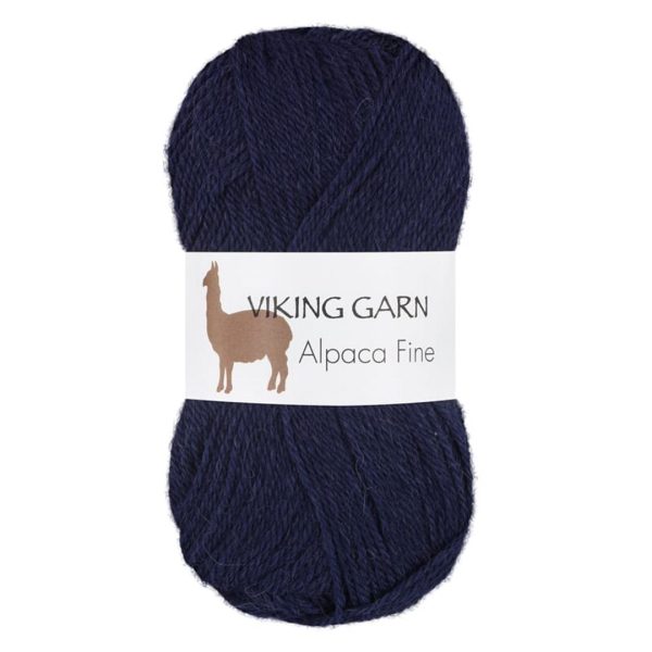 Viking Alpaca Fine, farge 625 Mørk Blå