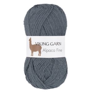 Garn viking alpaca fine 626 gråblå