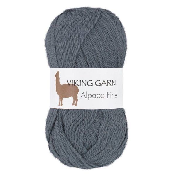 Viking Alpaca Fine, farge 626 Gråblå