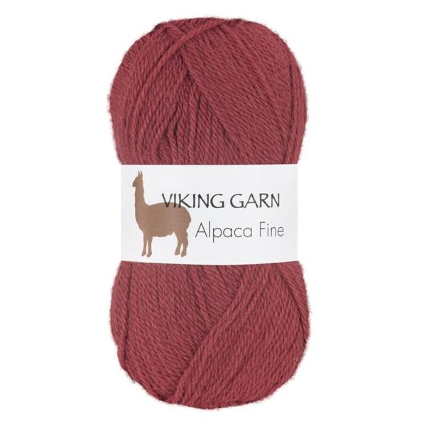 Viking Alpaca Fine, farge 657 Lys Burgunde