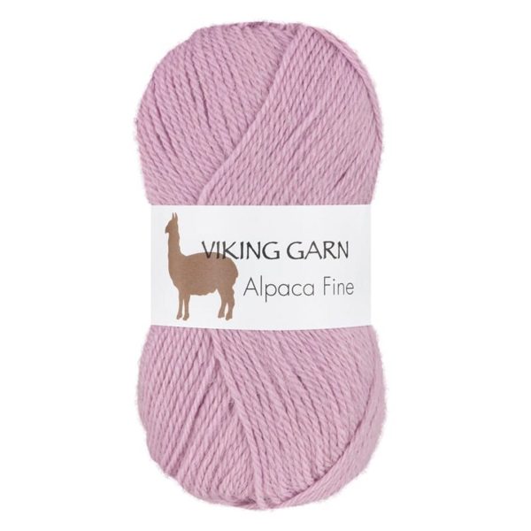 Viking Alpaca Fine, farge 665 Lys Lillaros