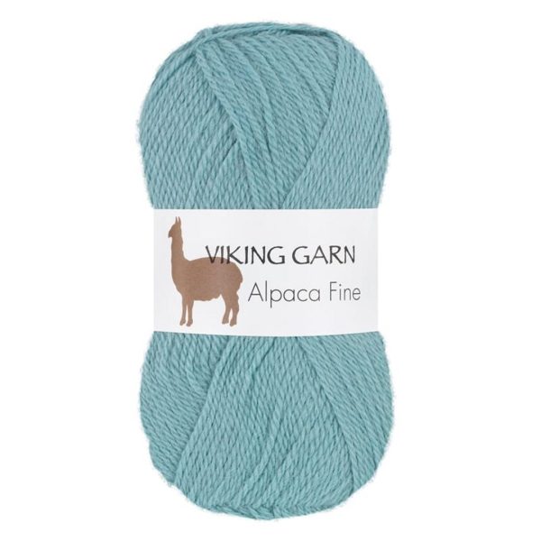 Viking Alpaca Fine, farge 668 Lys Turkis