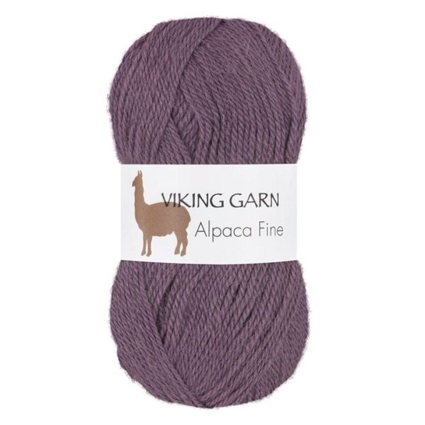 Viking Alpaca Fine, farge 669 Mørk Lilla