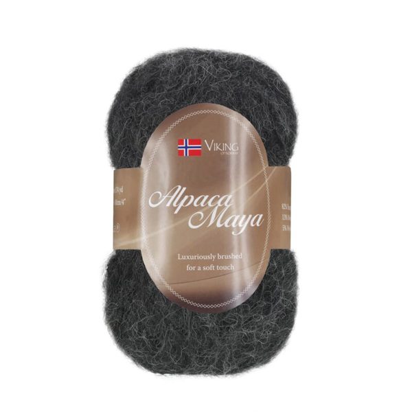 Viking Alpaca Maya, farge 703 Sort Koks