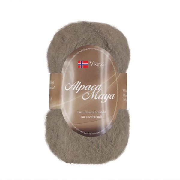 Viking Alpaca Maya, farge 709 Lys Brun