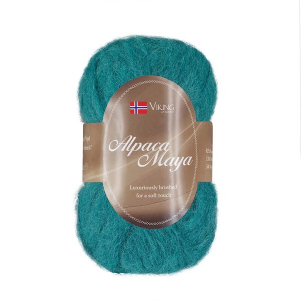 Viking Alpaca Maya, farge 729 Mørk Turkis