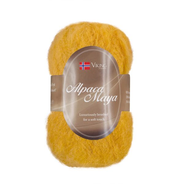 Viking Alpaca Maya, farge 745 Okergul