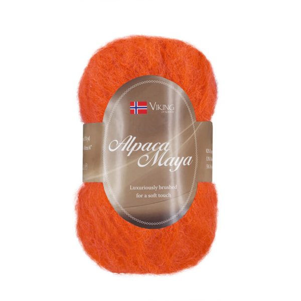 Viking Alpaca Maya, farge 751 Oransje
