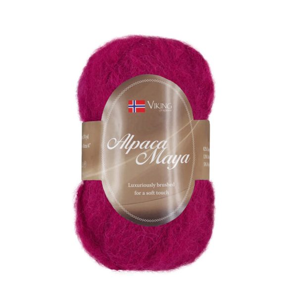 Viking Alpaca Maya, farge 761 Burgunder