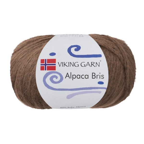 Viking Alpaca Bris, farge 309 Mellombrun